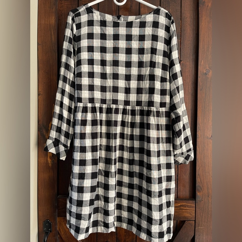 J Jill Buffalo Check dress size M